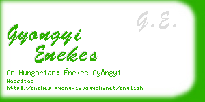 gyongyi enekes business card