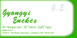 gyongyi enekes business card